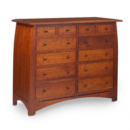 Aspen 12-Drawer Bureau with Inlay, Medium