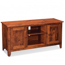 Shenandoah TV Console with Wood Doors and Open Center