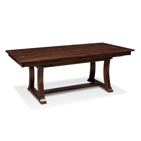 Alexandria Trestle Table with Solid Top