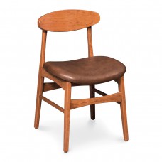 Anissa Side Chair with Leather Seat