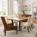 LIVE EDGE DINING TABLE with BLACK CITYSCAPE BASE - Walnut, Natural - 72" - IL-003_EL-03C30