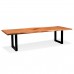 LIVE EDGE DINING TABLE with BLACK KODIAK BASE - Walnut, Natural - 120" - EL-20004-W17