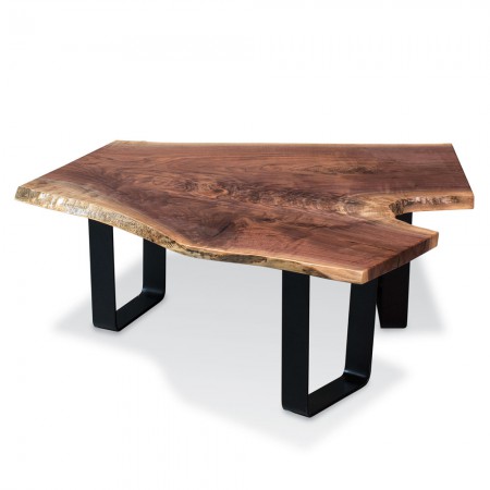Walnut 3-Base Coffee Table - Complete