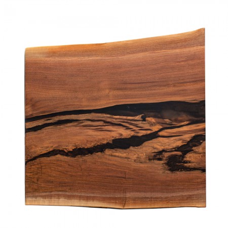 Walnut End Table Top with Epoxy