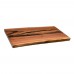 Walnut End Table Top with Epoxy
